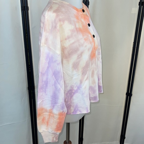 N.Philanthropy Harleen cropped tie-dye sweatshirt Size Medium NWT - Picture 5 of 17